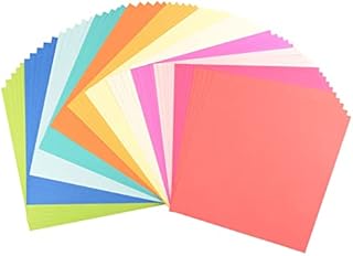 Vaessen Creative Florence Smooth Cardstock, Summer Colours Mix, 216 Grams, 12x12 Inches, 60 Sheets, for Scrapbooking, Card Making, Die Cutting and Other Paper Crafts, Multi, 30.5 x 30.5 cm
