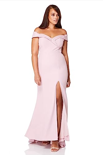 Robe maxi Bardot Bella Jarlo London pour femme élégante et sophistiquée