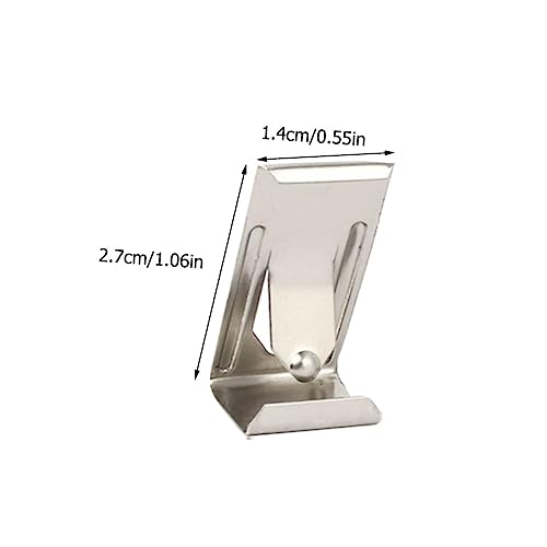 Image of Tofficu 50pcs Metal Picture Frame Hanging Clips Spring Turn Hook Accessories for Easy Installation of Frames Artwork and Paintings