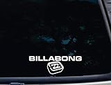 3D Billabong - 8' x 2 3/4' die Cut Vinyl Decal for Windows, Cars, Trucks, Tool Boxes, laptops, MacBook - virtually Any Hard, Smooth Surface