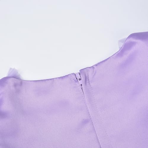 Uhnice Flower Girl Sequin Dress Tulle Ball Gown Formal Dresses for Wedding Party4