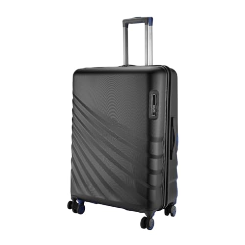 Image of Safari Select Polaris PRO 78 Cms Check-in Trolley Bag Hard Case Polycarbonate 8 Wheels with 360 Degree Rotation Recessed TSA Lock Anti-Theft Zipper Trolley Bags for Travel Suitcase for Travel Black