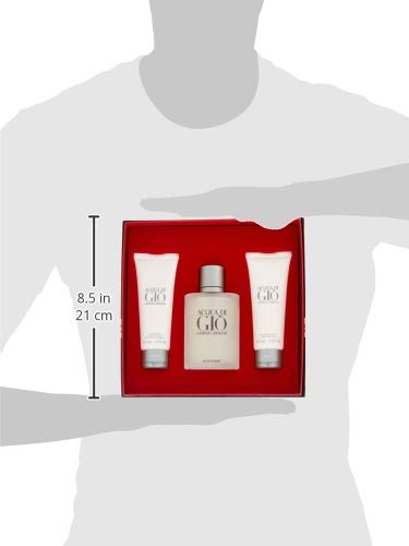 Image of Giorgio Armani Acqua Di Gio Eau De Toilette Spray 100 ml, All Over Body Shampoo 75 ml & After Shave Balm 75 ml