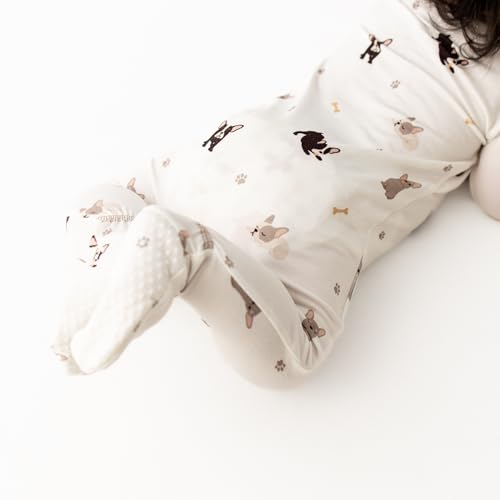 Image of Bamboo Little Soft Baby Footie Pajamas, Baby Clothes, Newborn Sleepers, 95% Viscose and 5% Spandex, 0-24 Months