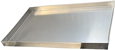 Stainless Steel Drip Tray for Washer & Dishwasher - Rectangular Water Collection Pan, No Drain Design, Durable Kitchen & Home Water Storage Solution, Rust-Resistant