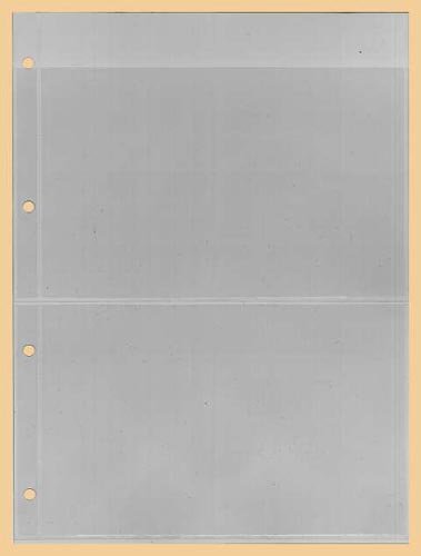 KOBRA-Einsteckblatt glasklar Nr. E12 pour ranger vos billets et timbres sans les abîmer
