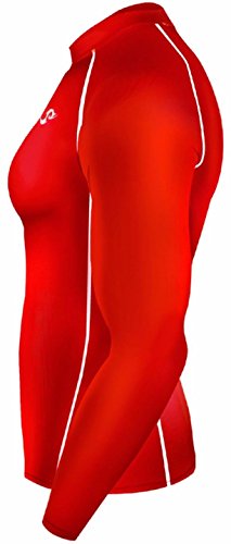 New 051 Skin Tight Compression Base Layer Red Running Shirt Mens S - 2xl (XL)