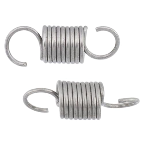 Image of Mcredy 6 Pcs Small Springs Stainless Steel 1.18 inch Extension Springs Assortment Kit with Hook Ends Tension Spring for DIY Projects Bicycles Home Repairs