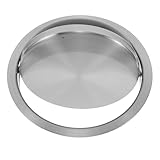 Amosfun Runder Mülleimerdeckel aus Edelstahl, für Küche, Badezimmer, Waschbecken, einfache...