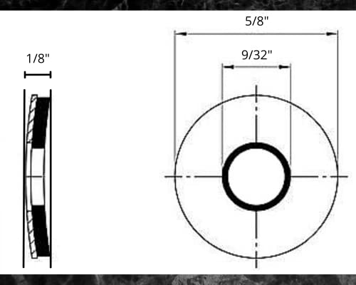 Image of 100 Qty 1 /4 inch Stainless Steel EPDM Bonded Sealing Neoprene Rubber Washers #14 (BCP640)