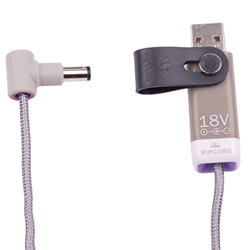 Ripcord Usb To Dc Power Cable, 18V, Center Negative, 2.1Mm X 5.5Mm Tip, Aa929Ms #TOP2
