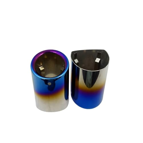Embout d'échappement BMW Série 5 F10 F11 E60 silencieux double en inox bleu chromé