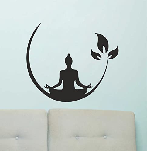 Image of Lord Buddha PVC Vinyl,Wall Sticker for Home Decor - Ideal for Living Room, Bedroom, Hall, Kids Room, Play Room (Size -45 cm x 45 cm) (Lord Buddha (60 x 53 cm))