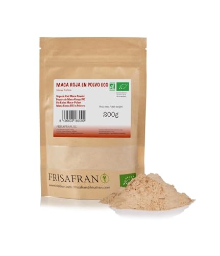 FRISAFRAN | Bio Roter Maca Pulver 200g | gemahlenes Roter maca | ...
