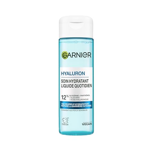 GARNIER Hyaluron Barrier Repair – Soin Visage – Hydrate & Répare – 100H D&rsquo;Hydratation – Glycérine, Acide Hyaluronique & Aloe Vera – Vegan & Cruelty Free – Peaux Déshydratées – Homme/Femme – 120 ml