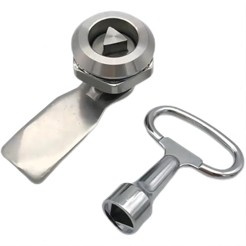 1 Set Stainless Steel Tool Lock with Rotating Tongue 1Pcs(H15mm-Stainless)