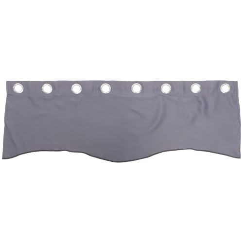 Toyvian Cortinas Cortas Opacas para Ventanas Pequeñas en Gris Oscuro Poliéster Diseño Moderno para Dormitorio y Sala de Estar