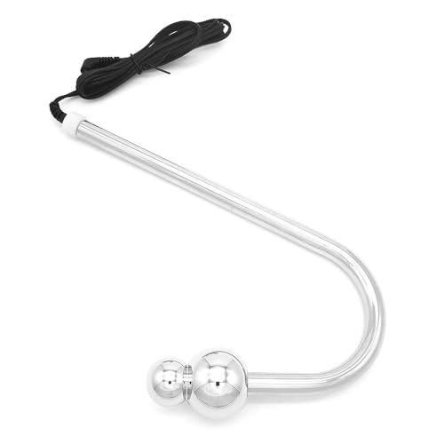 NAIXBTY SM Elektro Schock Edelstahl Analhaken mit Ball Elektrostimulation Bondage Analplug Anal Hook Analspielzeug Anal Plug BDSM Extrem Buttplug Anus Masturbator E-stim Sexspielzeug für Männer Frauen