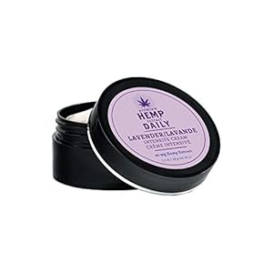 Premium Hemp Extract Daily Earthly Body Intensive Topical Cream – Great Rub for Skin, Muscles, Knees, Joints, Back, Neck and Shoulder – Organic Ingredients | 1.7 Ounces (Lavender, Pack of 1)