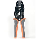 アイウィス(IWISS) ラチェット式 平型 ファストン端子 同時圧着ペンチ 0.5-5.5mm2対応 IWS-0546B