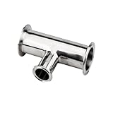 2 '(51mm) X1.5'(38mm) tipo corto Tri abrazadera conector en T de 3 vías accesorio de tubería for cerveza casera, tubo en T reductor de tres vías, SS304