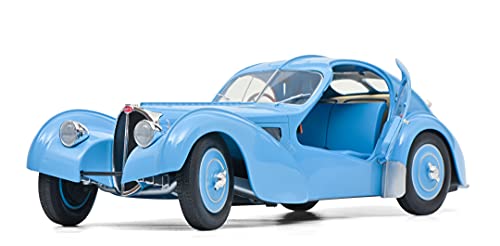 Solido 421185860 Bugatti SC Atlantic, Type 57, Bj. 1937, Modellauto, Maßstab 1:18, blau hellblau ohne wunschkennzeichen – Bild 5