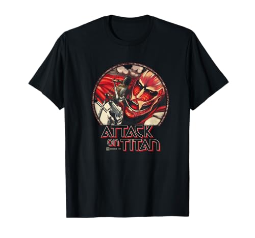 Photo de Attack on Titan Eren Yeager Vs Colossal Titan Comic Cover T-Shirt