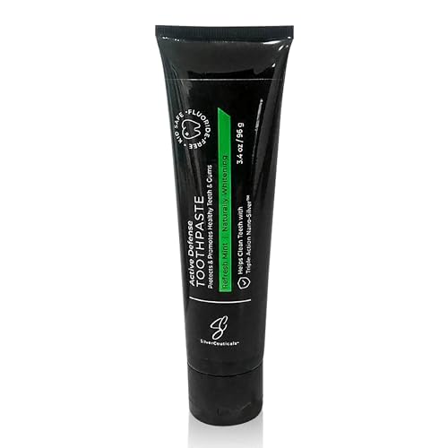 Natural Colloidal Silver Toothpaste w/Coral Calcium & Xylitol - Refresh Mint - Ages 5+ - Cleans Fortifies & Whitens - SLS & Fluoride Free - Supports Gums & Teeth - Mild Gentle & Effective - 3.4oz