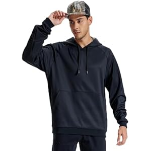 LOOGU Men's Hoodie, Fleece Lining Hooded Sweatshirt, Insulation Workout Casual Athletic Pullover for Men Bk Tree Hoodie 4X-Large