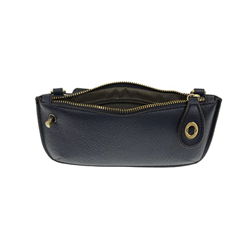 Image of Joy Susan Women's Fashion Purse Mini Crossbody Wristlet Clutch Handbag - Midnight Blue