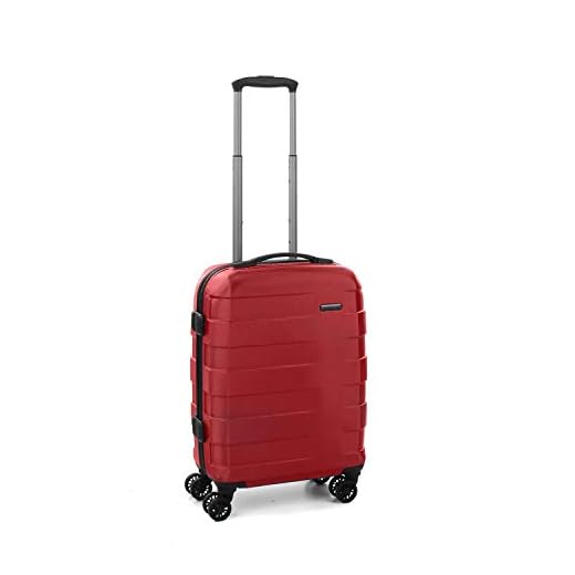 Roncato Rv18 Maleta Cabina avión Rojo, Medida: 55 x 40 x 20 cm, Capacidad: 38 l, Pesas: 2.20 kg, Maleta Cabina avión ryanair