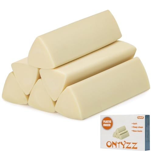 Image of ONTYZZ 6 Pcs Erasers Soft Art Eraser for Pencil Office Writing Drawing