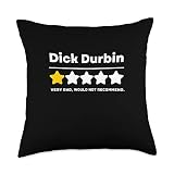 Politician Review Dick Durbin IL Illinois Pro GOP Funny Throw Pillow