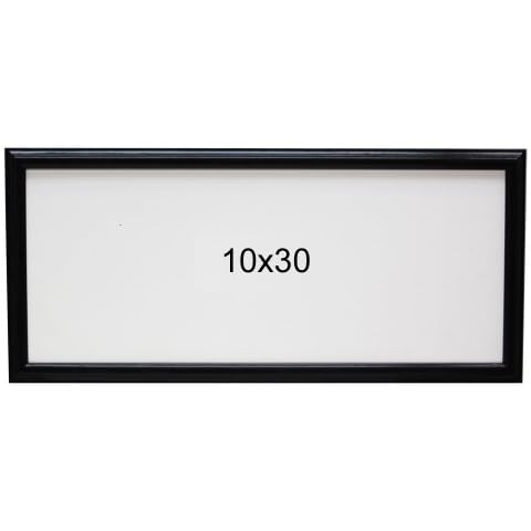 Panoramic 10x30 Picture Frame Black Cover