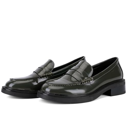 Image of Loafers for Women, Classic Penny Slip On Flat Dress Shoes