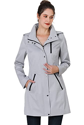 BGSD Women Easton Waterproof Hooded Anorak Rain Jacket - Regular & Plus Size