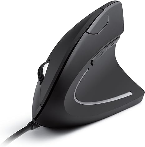 2.4G USB Wired Vertical Ergonomic Optical Mouse, 800/1200/1600 DPI, 6 Buttons for Laptop, PC,Desktop, MacBook