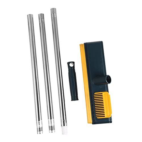 HOODANCOS Scrub Brush Long Handle 108cm Yellow Suitable for Corners Easy to Use Home and Bathroom Cleaning