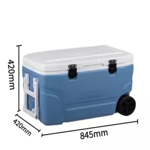 Caja térmica aislada para mariscos, caja de hielo grande de plástico para uso al aire libre, perfecta para peces, alimentos, fiestas, camping y actividades de playa
