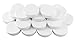 Cornucopia Brands Regular Mouth Plastic Mason Jar Lids, Unlined (24-Pack); Standard Size 70-450 White Plastic Caps for Mason Jars
