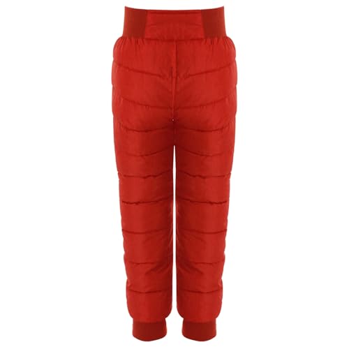 Boys Girls Fleece Lined Snow Pants Elastic Waist Outdoor Skiing Trousers Winter Warm Sweatpants4