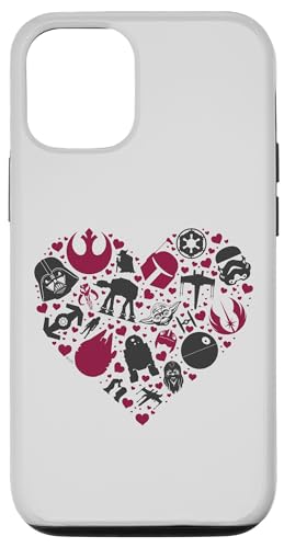 Protection iPhone 12 Star Wars Valentine's Day antichoc motif Dark Side Hearts