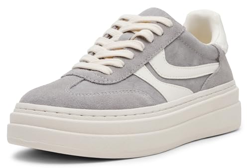 Steve Madden Women's Dodge Sneaker, Grey Multi, 7.5
