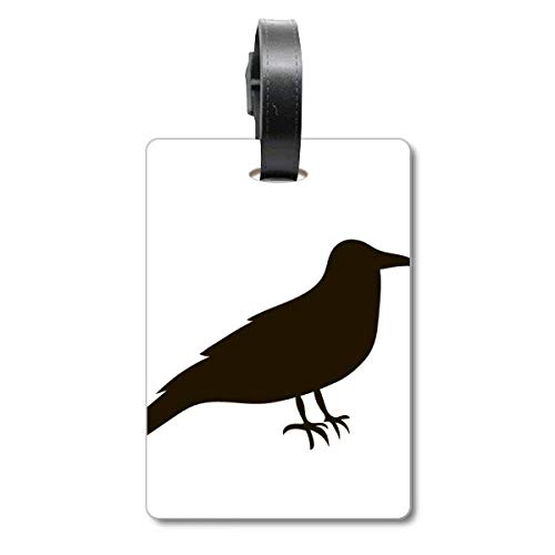 Étiquette de valise voyage Black Crow corbeau porte-adresse sac accessoire noir