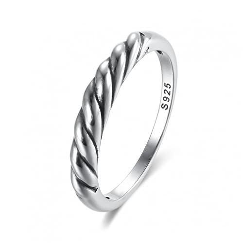 Cadeau de mariage idéal : anneaux tordus symboliques en argent