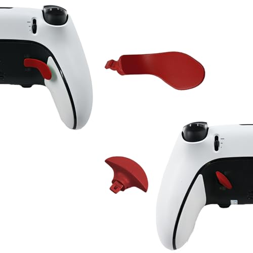 Image of 4 Pcs Edge Controller Back Paddles for PS5 DualSense Edge Controller, Paddles Replacement Compatible with PS5 Edge Controller, Metal Paddles for PS5 DualSense Controller (Red)