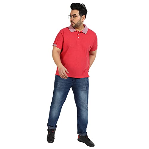 Image of CAHOOT Instafab Plus Men's Polo Neck Half Sleeve Regular Fit T-Shirt for Casual Wear | Modern Clothing T-Shirt Crafted with Comfort Fit and High-Performance for Everyday Wear
