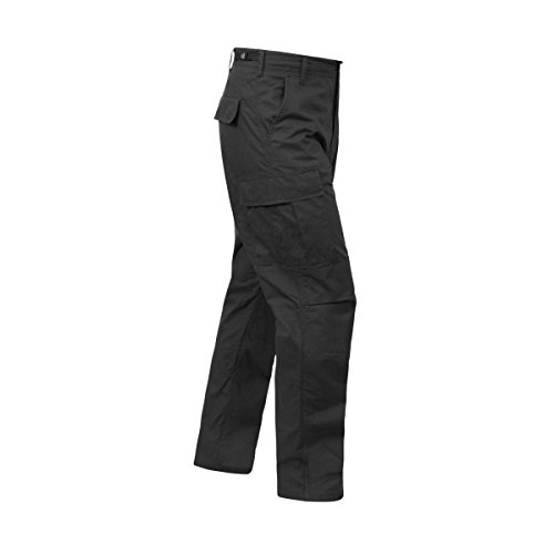 Rothco Rip-Stop BDU Cargo Pants, Black, M