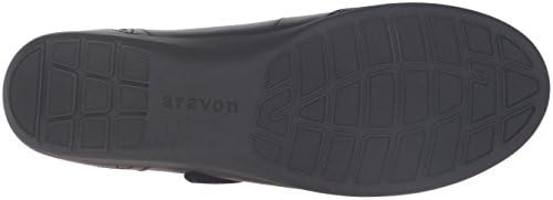 Aravon womens Alana-ar Mary Jane Flat, Black, 6.5 US | Image 3
