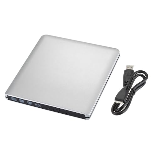Image of Aluminum External USB 3.0 and USB C UHD 4K Blu-Ray Writer BD-RE BD Burner Blu-ray DVD CD Super-Muti Drive for PC Laptop iMac and Mac